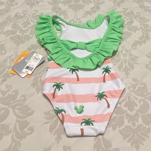 New Disney Collection Little & Big Girls Minnie Mouse One Piece Swimsuit Size 3 - Picture 4 of 7